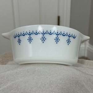 Vintage Pyrex 472 1.5 PINT Snowflake Garland Casserole Dish NO LID